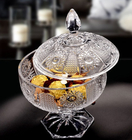 Sunflower Wedding Glass Candy Jar Decorative Sugar Pot Machine Pressed