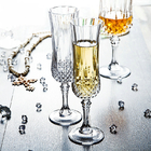 Celebration Champagne Wedding Wine Glasses / Transparent Glass Cup With Lid