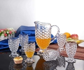 7Pcs Glass Water Set Drinking Jug Sets Drinkingware Machine Blown Household
