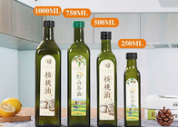 750ml Transparent Glass Oil Bottles With Lid , Glass Olive Oil Bottles