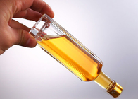 Transparent Glass Oil Bottles Varity Capacity , Crystal Glass Camellia Oil Bottle